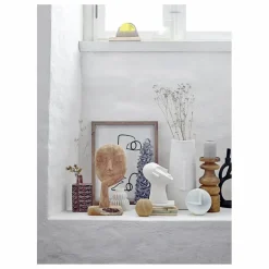 Outlet Bloomingville Vase en terracotta | Blanc