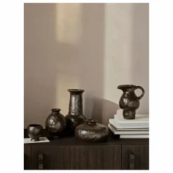 Sale Ferm Living Vase long en terracotta Doro | Marron