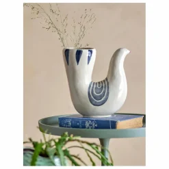 Bloomingville Vase oiseau en grès Trudy | Blanc Outlet