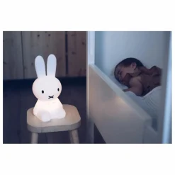 New Mr Maria Veilleuse Miffy en silicone souple | Blanc