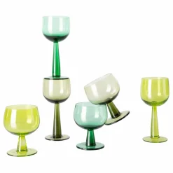 Clearance HKliving Verre à pied The emeralds - Set de 4 | Vert