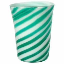 Bitossi Verres en verre soufflé Bachette Verde - Set de 2 | Vert
