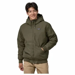 New Patagonia Veste à Capuche Isthmus Fibres Recyclées | Vert kaki