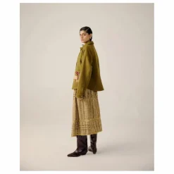 CORD Veste Ava Crountryside Brodée Laine | Vert olive Discount