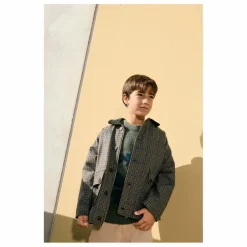 Tangerine Veste Carreaux Laine | Gris Clearance