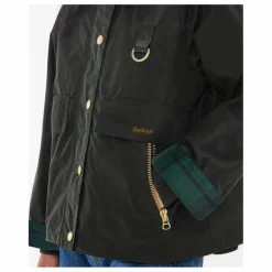 Barbour Veste Catton Cirée | Noir Sale
