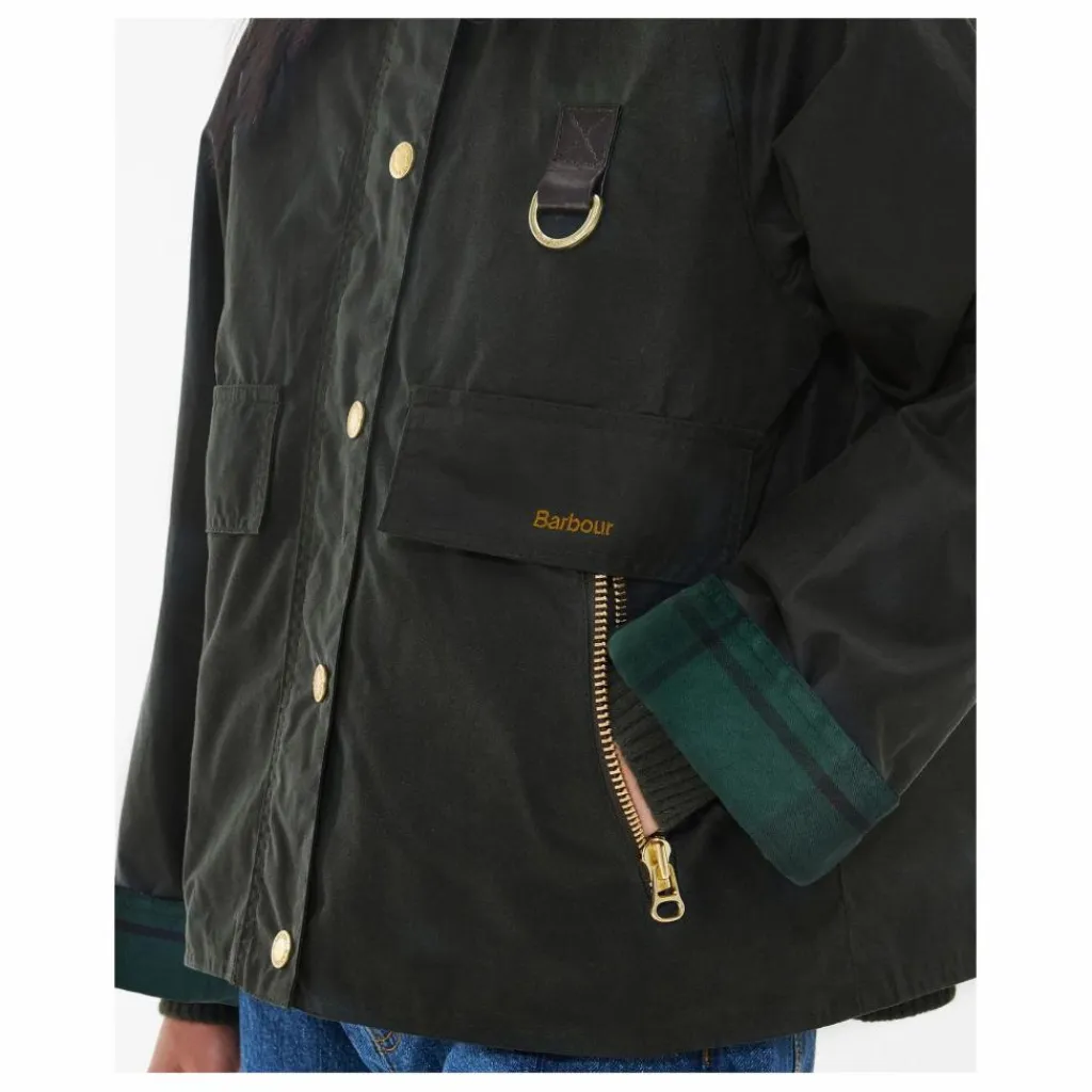 Barbour Veste Catton Cirée | Noir Sale