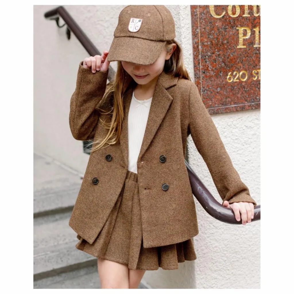 Rylee + Cru Veste Croisée Mini | Tabac Clearance