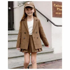 Rylee + Cru Veste Croisée Mini | Tabac Clearance