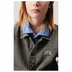 Online American Vintage Veste Denim Yopday | Denim gris foncé