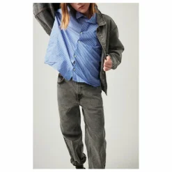 Online American Vintage Veste Denim Yopday | Denim gris foncé