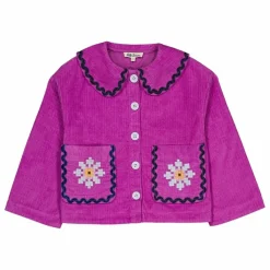 Enfant Hello Simone Manteaux, Blousons|Veste Duchesse Velours Côtelé |