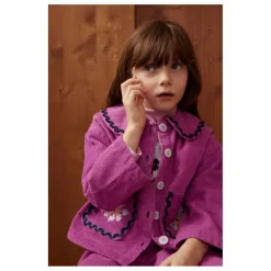 Enfant Hello Simone Manteaux, Blousons|Veste Duchesse Velours Côtelé |