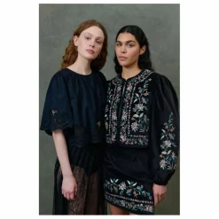 Louise Misha Veste Duras Velours - Collection Femme | Noir Discount