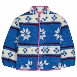 Hello Simone Veste Façon Sherpa Bear | Bleu