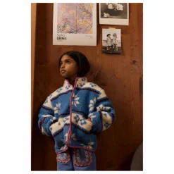 Hello Simone Veste Façon Sherpa Bear | Bleu