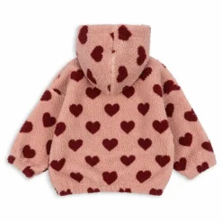 Sale Konges Sløjd Veste Façon Sherpa Jody Coeurs Fibres Recyclées | Rose