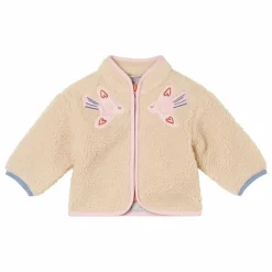 Stella McCartney Kids Veste Façon Sherpa Oiseaux | Beige New