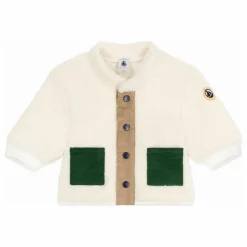 Petit Bateau Veste Façon Sherpa Poches Contrastées | Ecru Clearance