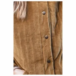 Femme Marlot Paris Veste Fourrée Coton Velours Matelassé Rita - Collection Femme |