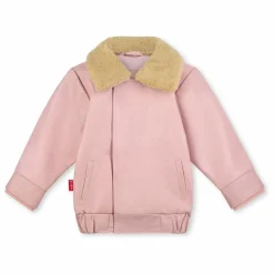 Enfant Fille Garçon Veste Hold Ya Horses Col Sherpa Cuir |