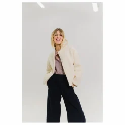 Femme Sacrécoeur Veste Jay Bouclette Laine Vierge |