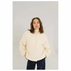 Femme Sacrécoeur Veste Jay Bouclette Laine Vierge |