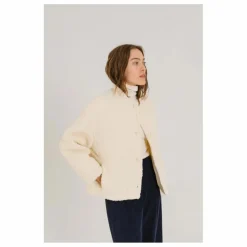 Femme Sacrécoeur Veste Jay Bouclette Laine Vierge |