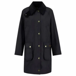 Barbour Veste Longue Beadnell Cirée | Noir
