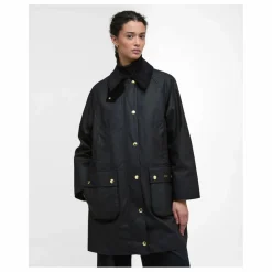 Barbour Veste Longue Beadnell Cirée | Noir