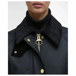 Barbour Veste Longue Beadnell Cirée | Noir