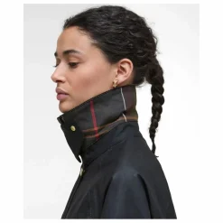 Barbour Veste Longue Beadnell Cirée | Noir