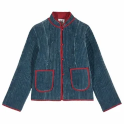 Maria de la Orden Veste Matelassée Fittonia | Bleu gris Outlet