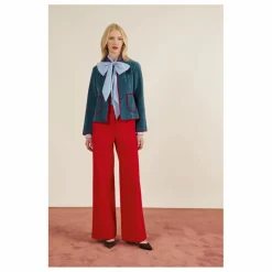 Maria de la Orden Veste Matelassée Fittonia | Bleu gris Outlet