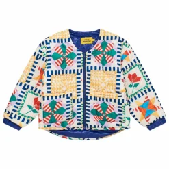 Maison Mangostan Veste Matelassée Patchwork | Bleu