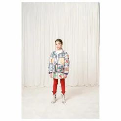 Maison Mangostan Veste Matelassée Patchwork | Bleu