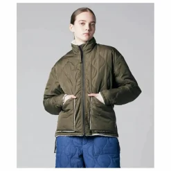 Taion Veste Militaire Réversible Col Montant | Olive Outlet