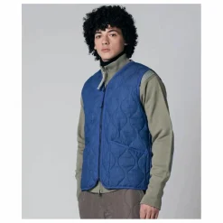 Sale Taion Veste Militaire Sans Manche Unisexe Col V | Bleu indigo