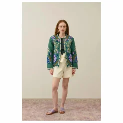 Louise Misha Veste Nelie Coton Bio - Collection Femme | Vert Hot