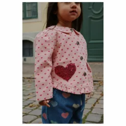 Enfant Konges Sløjd Veste Nola Cœurs Coton Bio |