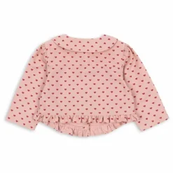 Enfant Konges Sløjd Veste Nola Cœurs Coton Bio |