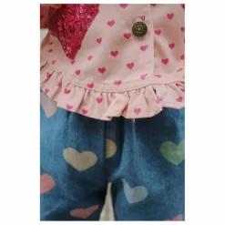 Enfant Konges Sløjd Veste Nola Cœurs Coton Bio |