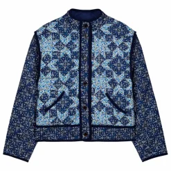 Louise Misha Veste Omotayo Midnight Star Patchwork Coton Bio - Collection Femme | Bleu Online