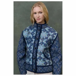Louise Misha Veste Omotayo Midnight Star Patchwork Coton Bio - Collection Femme | Bleu Online