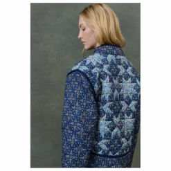 Louise Misha Veste Omotayo Midnight Star Patchwork Coton Bio - Collection Femme | Bleu Online