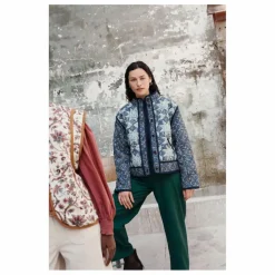 Louise Misha Veste Omotayo Midnight Star Patchwork Coton Bio - Collection Femme | Bleu Online