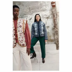 Louise Misha Veste Omotayo Midnight Star Patchwork Coton Bio - Collection Femme | Bleu Online