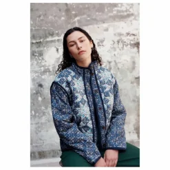 Louise Misha Veste Omotayo Midnight Star Patchwork Coton Bio - Collection Femme | Bleu Online