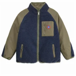 Outlet Flotte Veste Polaire Réversible Monceau Fibres Recyclées | Vert kaki