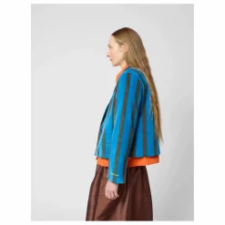 Bobo Choses Veste Rayée Velours - Collection Femme | Bleu marine Sale